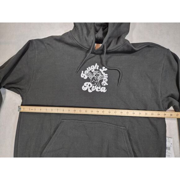 RVCA Tough Luck Baggie Boyfriend Hoodie size Medium - Picture 4 of 6